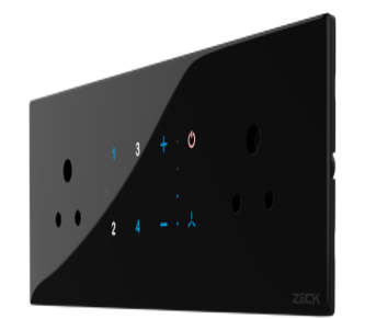 8M - 2 Socket + 4 Switch + 1 Fan Control